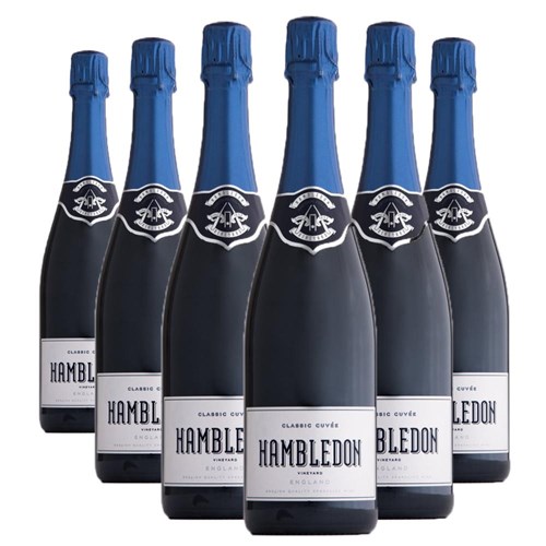 Buy a Case of 6 Bottles of Hambledon Classic Cuvee English 75cl - Securely Packaged and Delivered Together